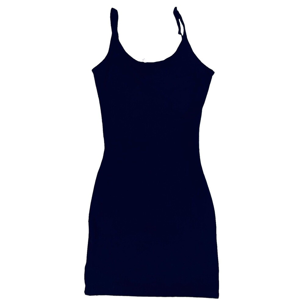 Star Power By Spanx Slip Dress Sz M Black Shaping Camisole Bodycon Mini - Picture 4 of 4